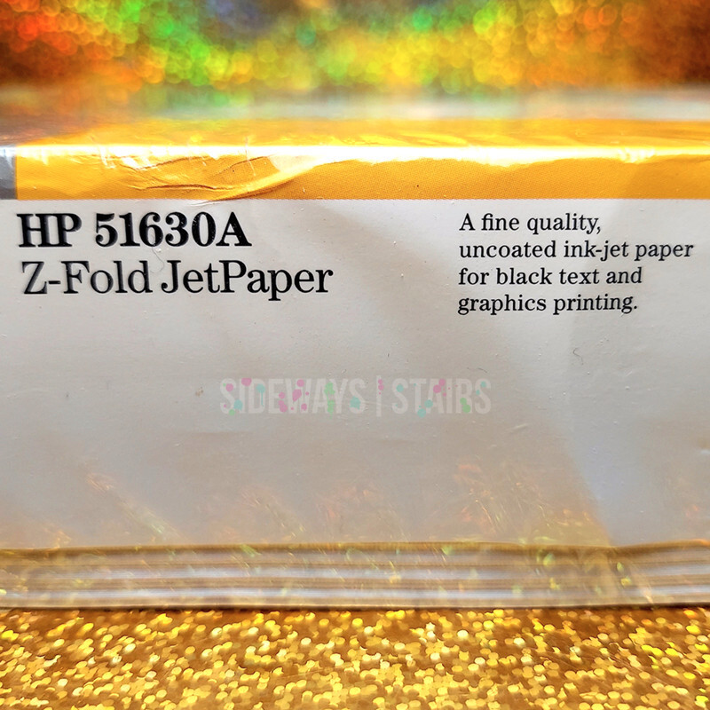 HP 51630A Z-FOLD PAPER Continuous Feed Dot Matrix ThinkJet QuietJet PaintJet