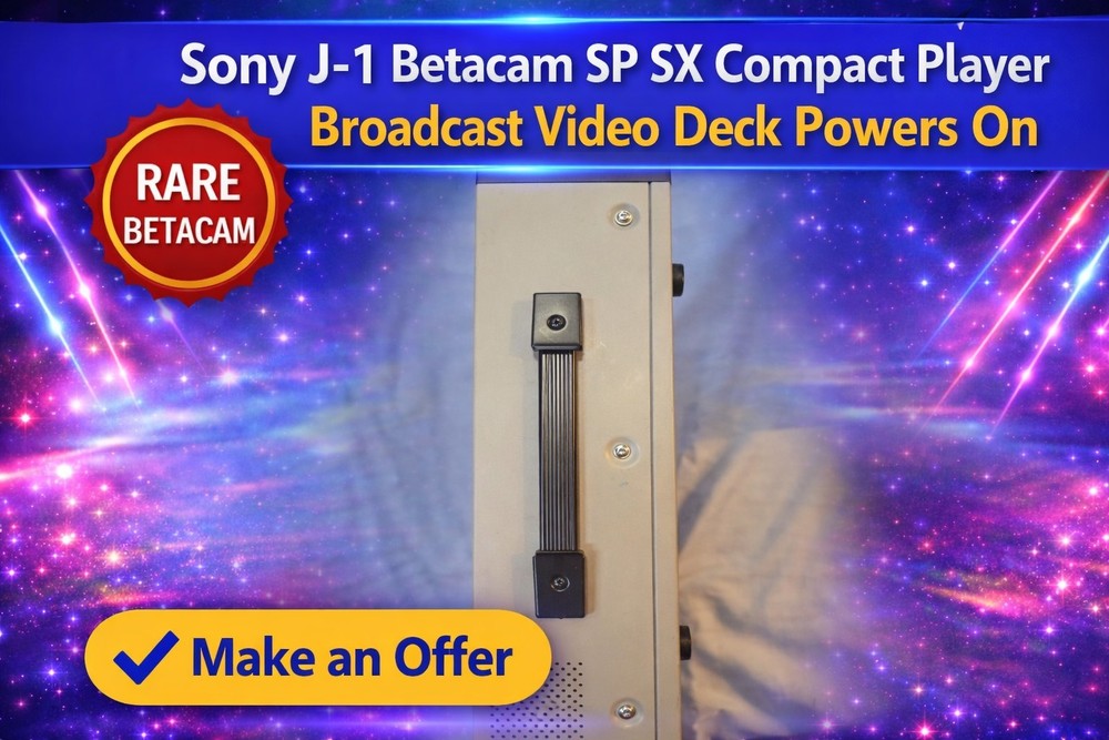 Sony J-1 Betacam SP SX Compact Player Broadcast Video Deck Powers On