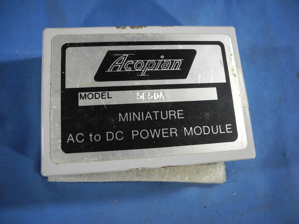 ACOPIAN MINIATURE AC TO DC POWER MODULE 5E50A (NOS)