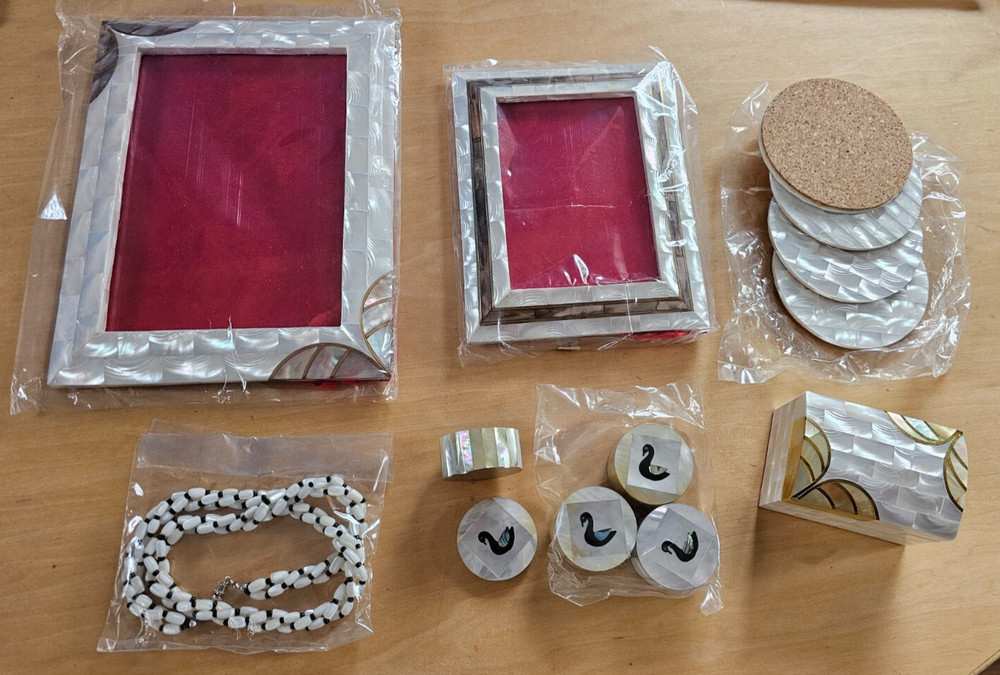 Picture Frames, Jewelry Box Trinkets, Necklace Set