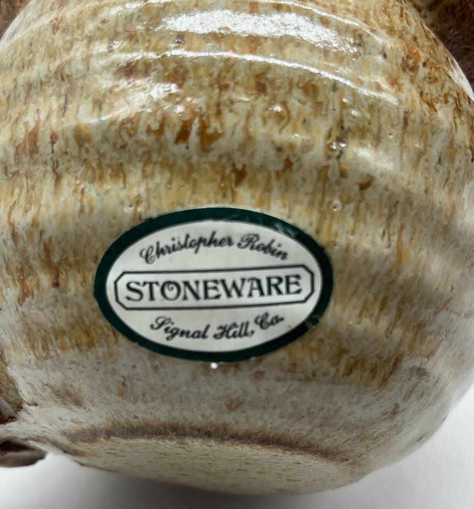 Christopher Robin Stoneware Owl Planter