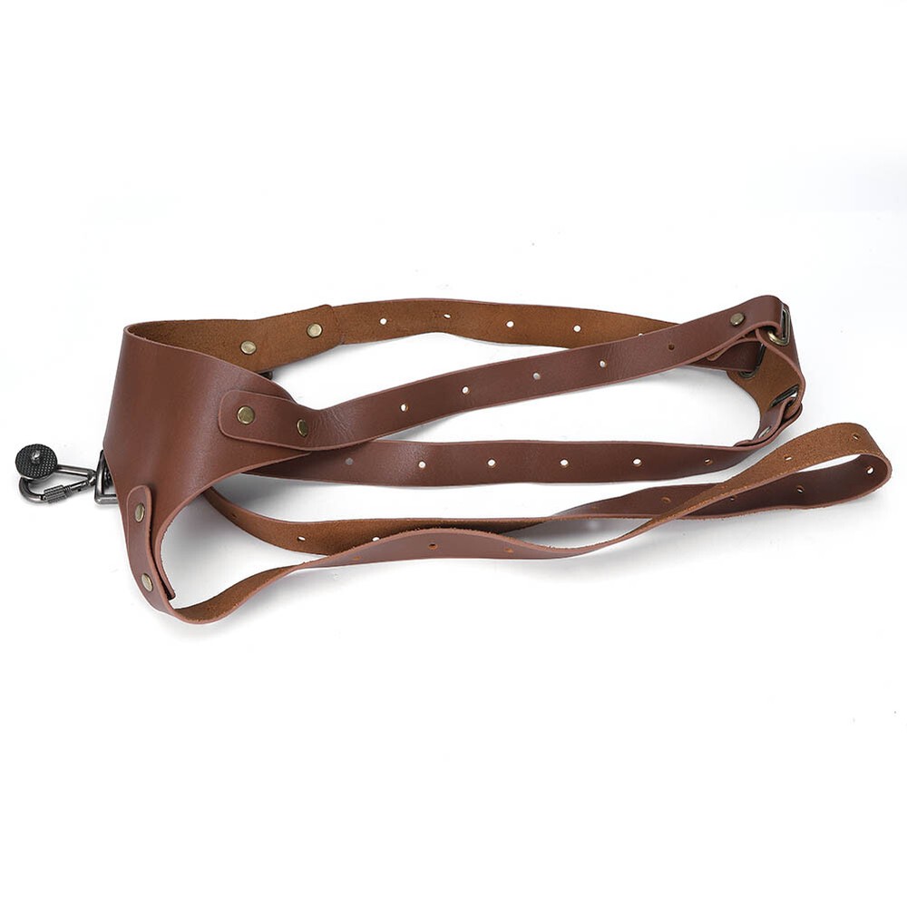 Leather Camera Shoulder Strap Universal Adjustable Shoulder Harness, For DSLR