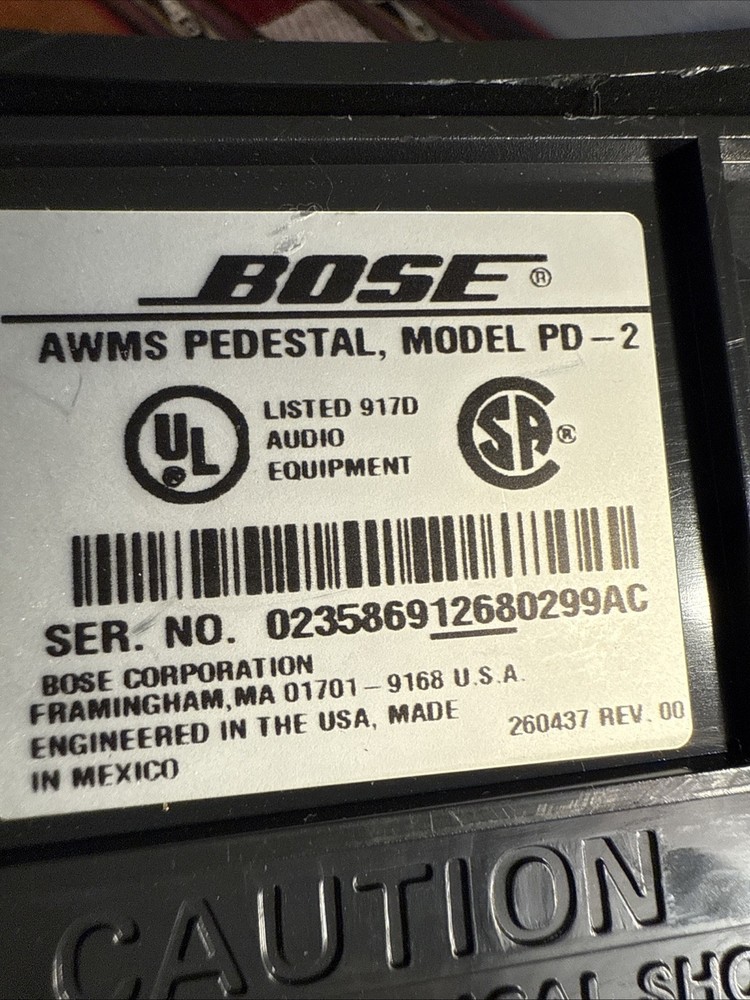 Bose PD-2 Pedestal Input Switch Changer