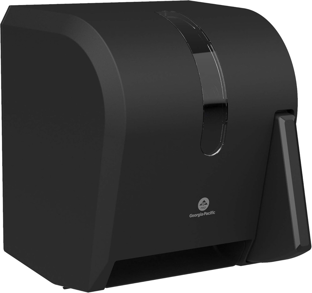 Push Paddle Roll Paper Towel Dispenser by GP PRO, 54338A, Black