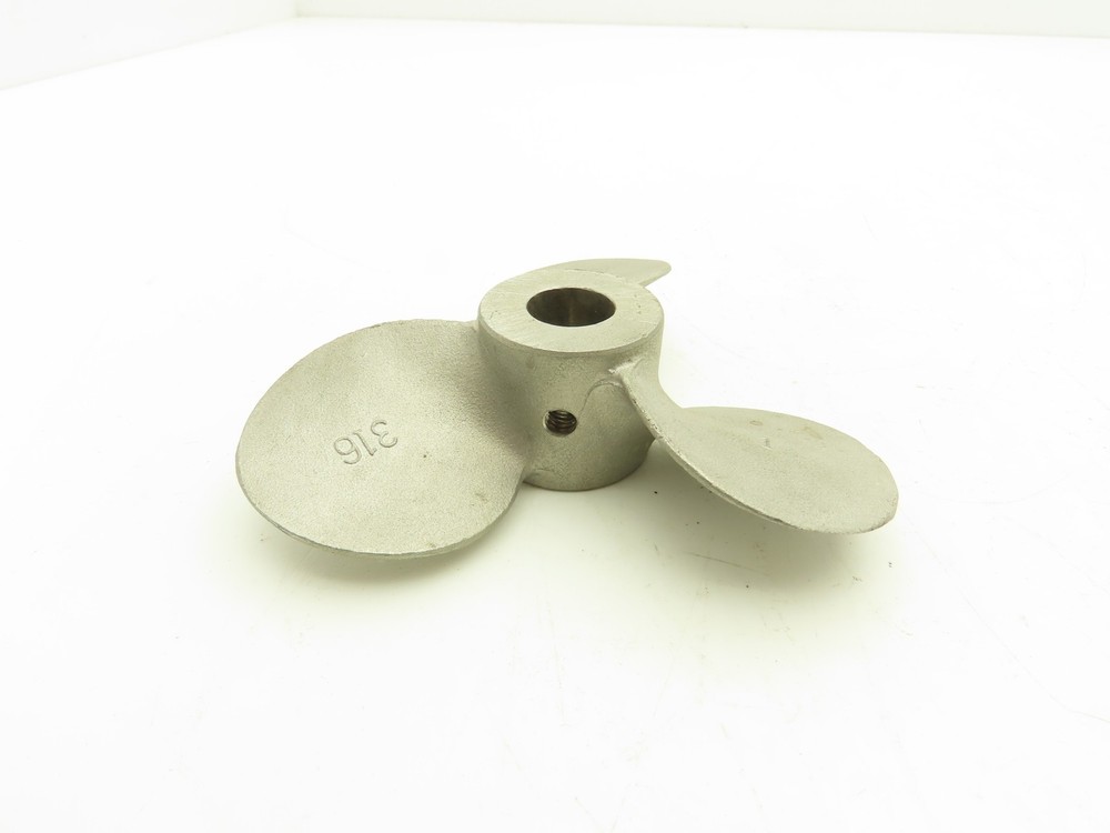 5" x 5" Mixer Impeller Three Blade 1/2" Bore