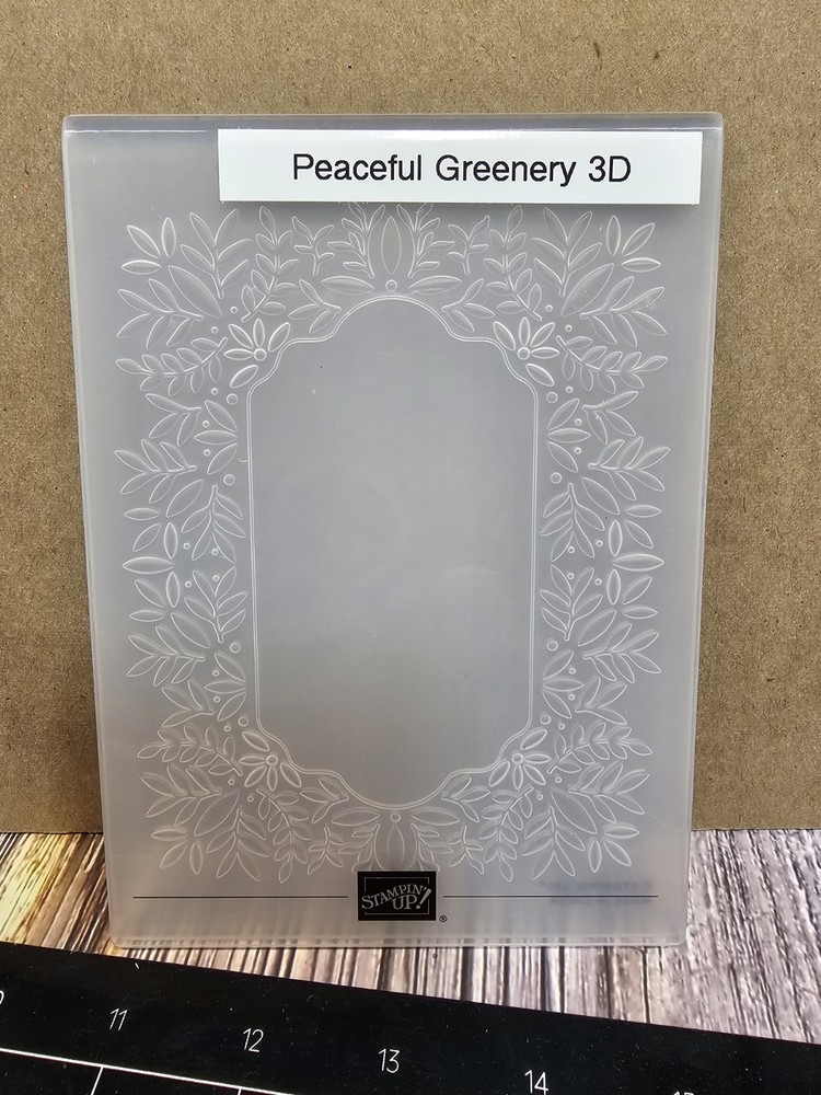 Stampin' UP! PEACEFUL GREENERY 3D Embossing Folder