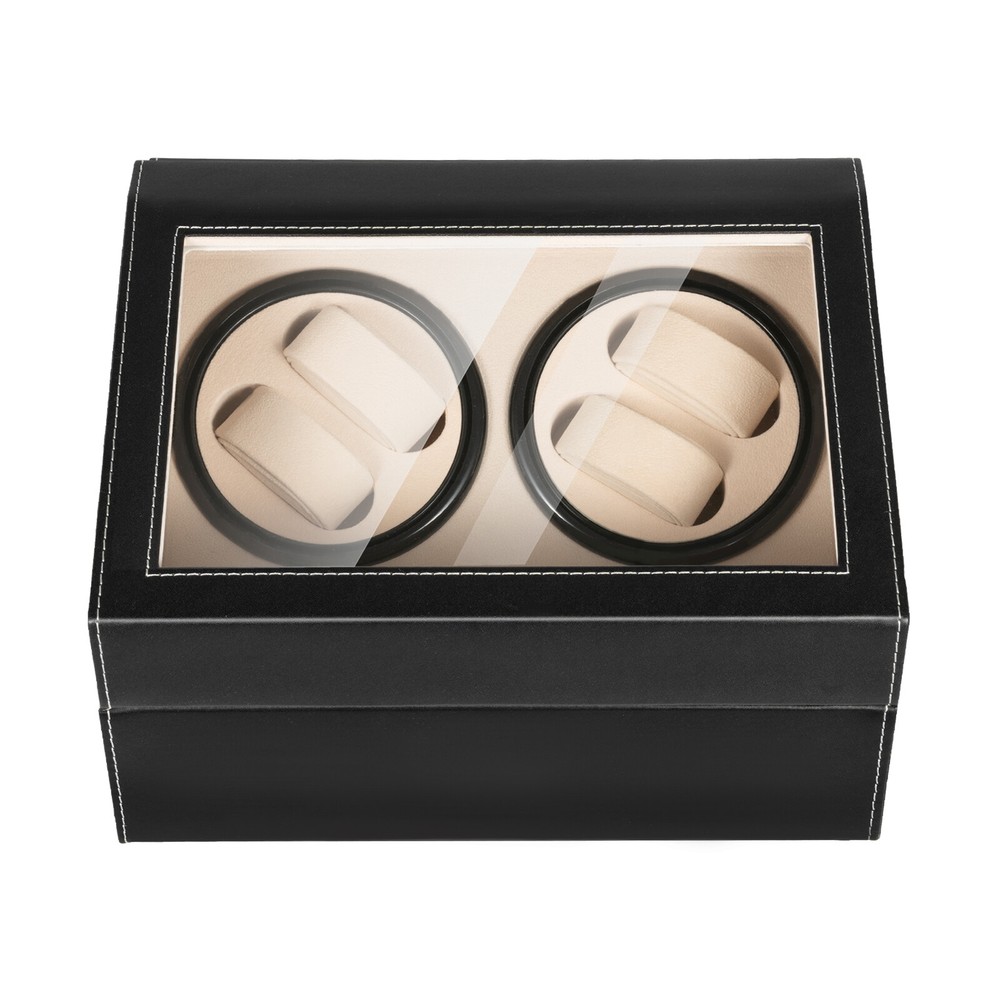 4+6 Luxury Automatic Rotation Watch Winder Box Storage Display Box Leather Case