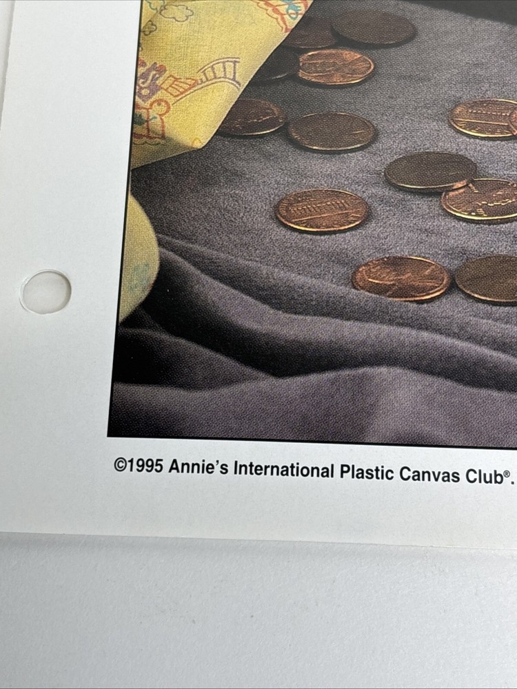 Musical Train Bank Annie's Attic Plastic Canvas Pattern Page