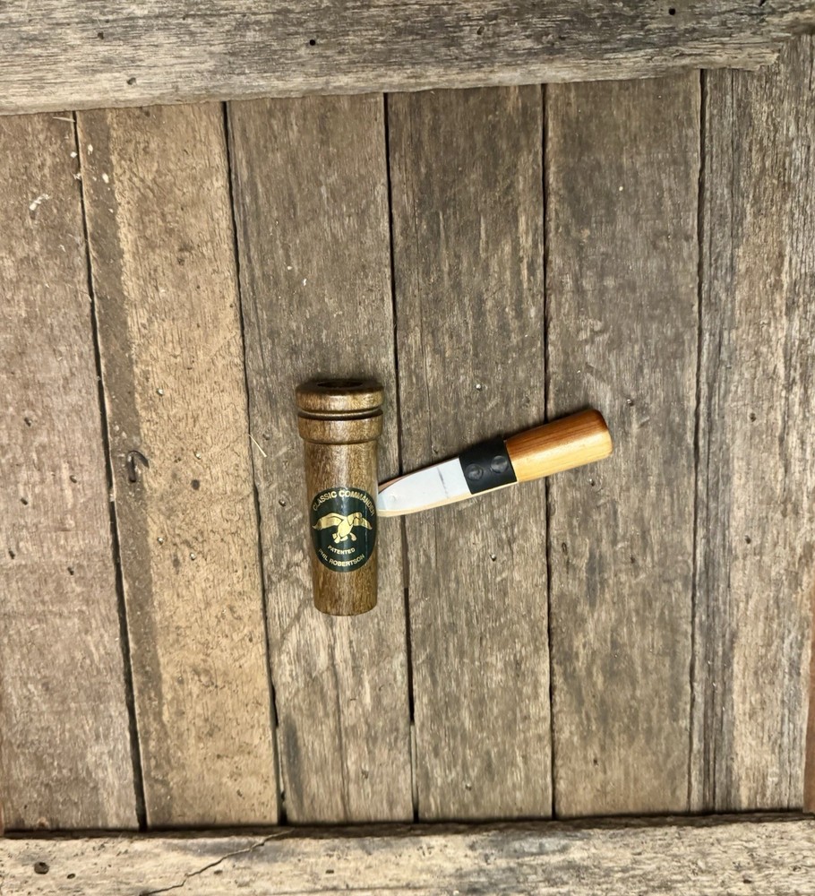 Duck Commander Classic Commander Double Reed Duck Call|Cedar Insert| Black Label