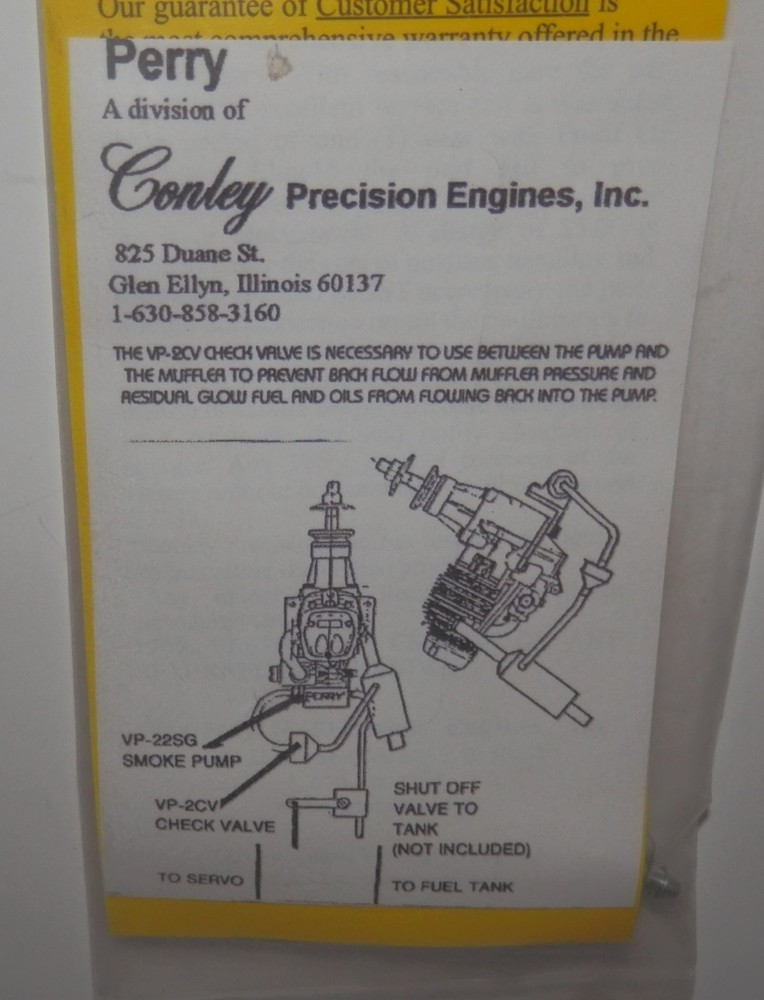 Perry / Conley Check Valve #VP-2CV NIP