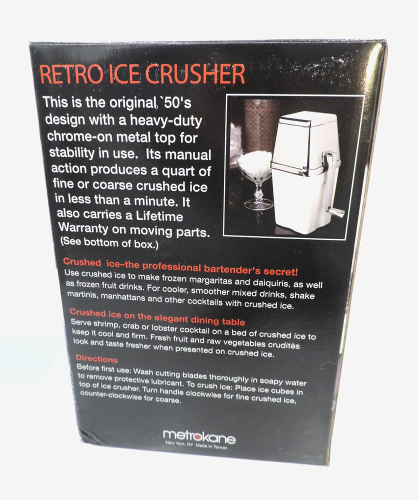 Metrokane Retro Ice Crusher / Open Box