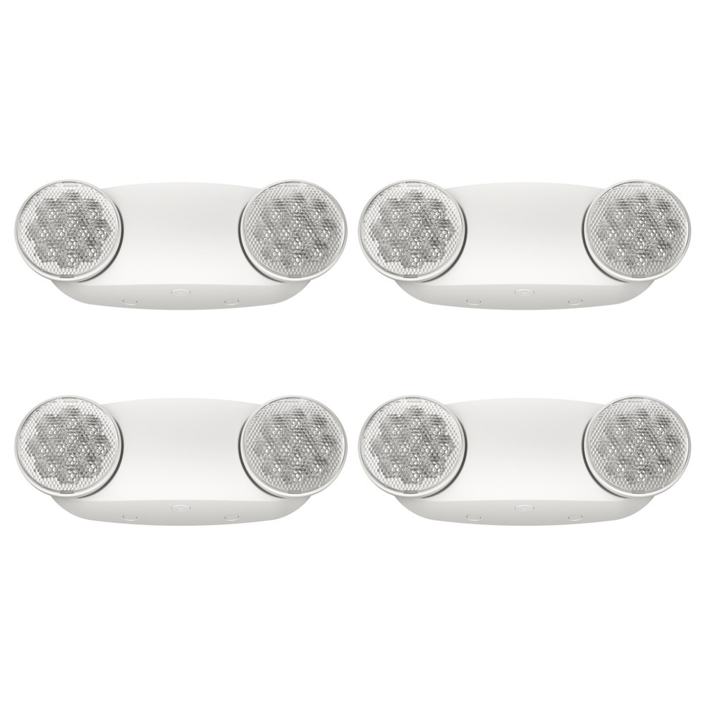 UL Listed 4 Pack Led Emergency Light Fixture with Battery backup Exit Lights.