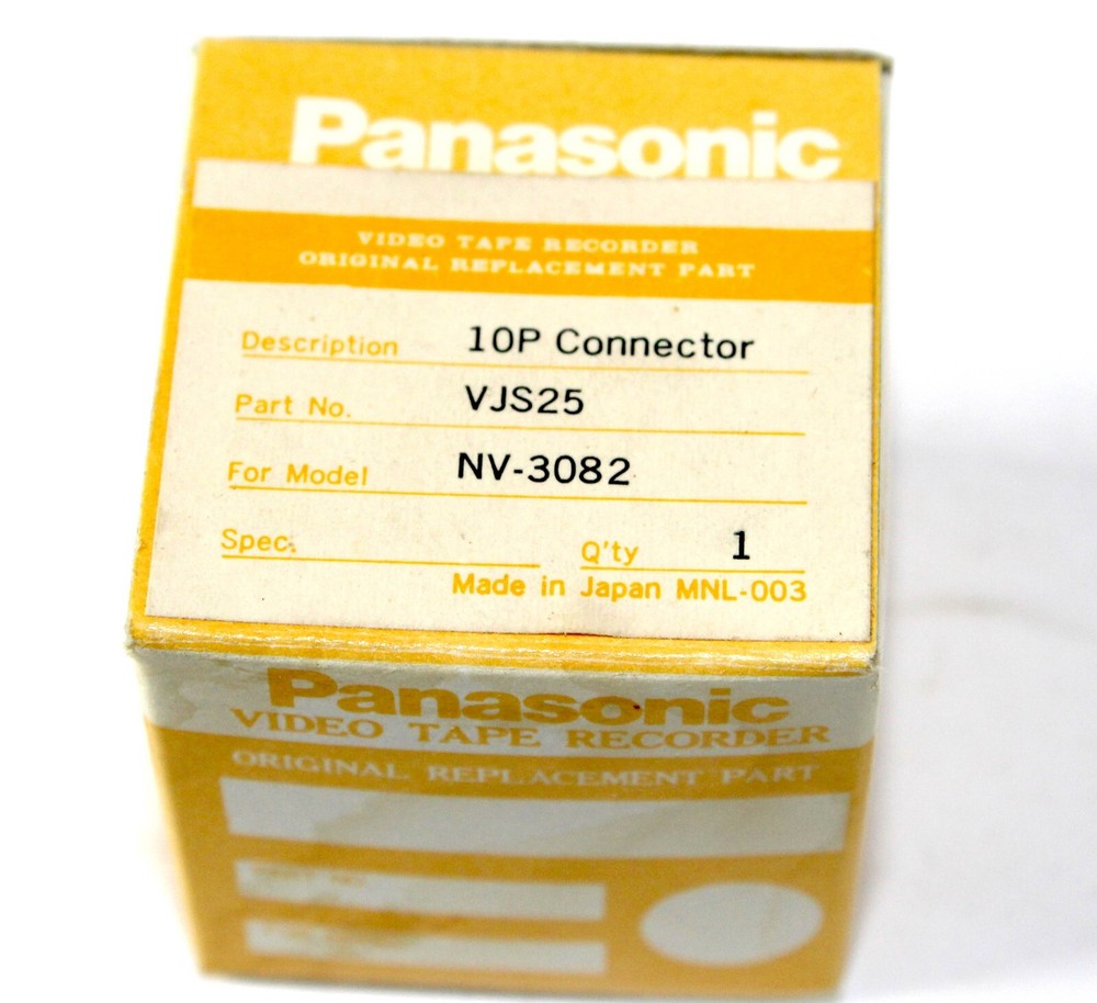 PANASONIC VJS25 10P CONNECTOR for NV3082 VTR