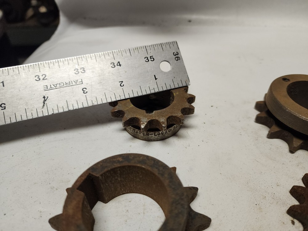 8 Various Sprockets Mostly #40 & #50 Chain Good for Industrial/Steampunk Decor