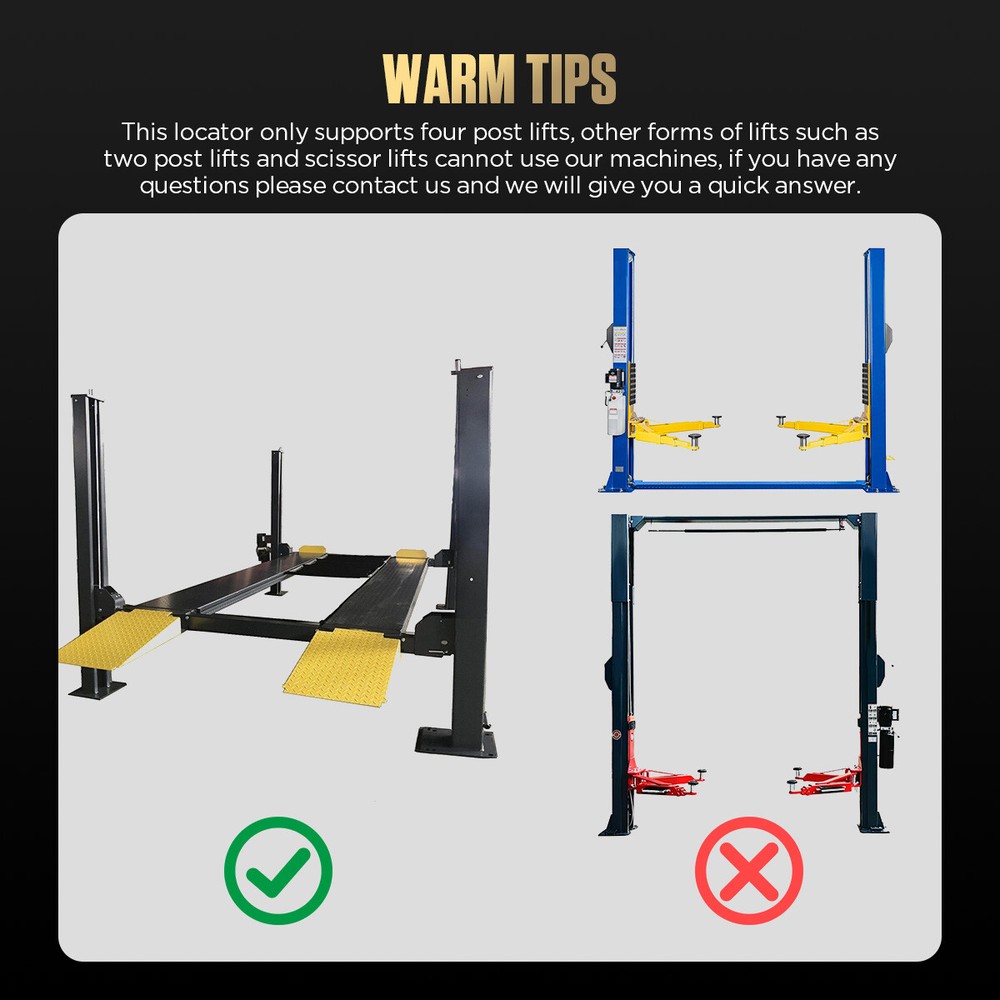 AUTOOL 3D Wheel Alignment Machine Wheel Aligner Aligning System For 4-Post Lifts