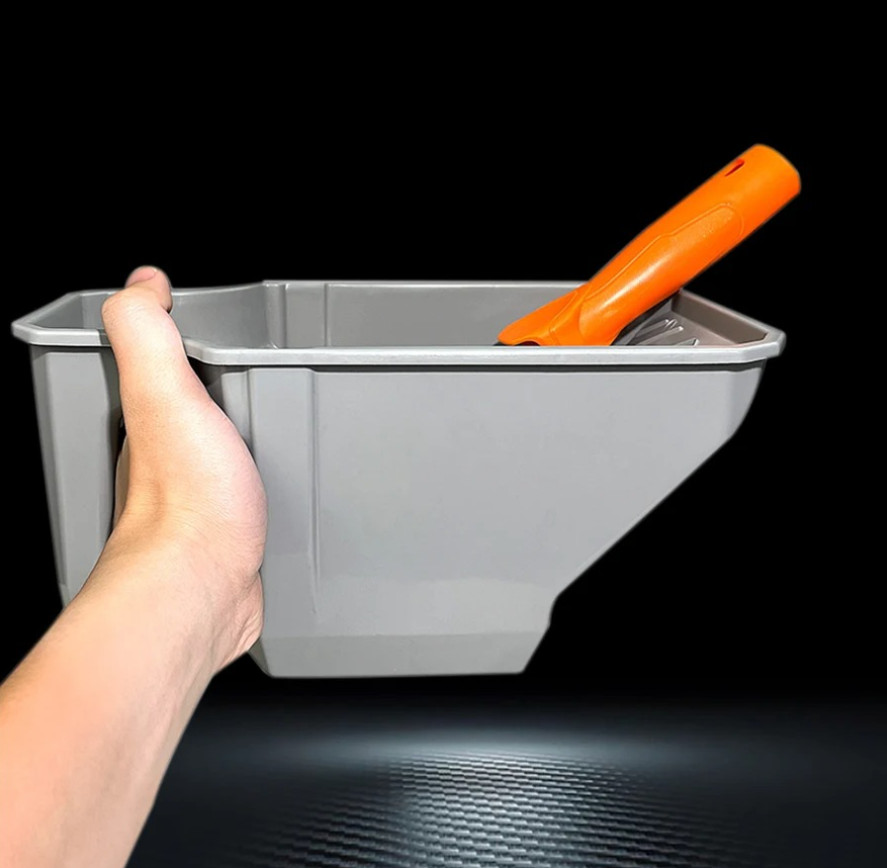 1pcs 4-Inch Handheld Paint Cup with Roller Frame – Large Capacity, Durable - NEW