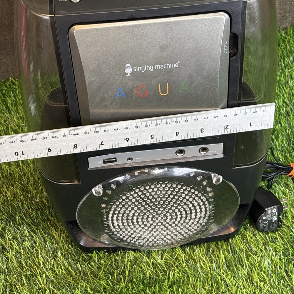 Singing Machine SML6058K AGUA Karaoke Player Bluetooth CD+G Tested