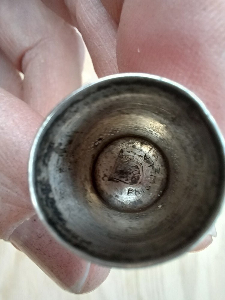 Vintage Sterling Silver Thimble #11 Priscilla Sewing Silver Thimble