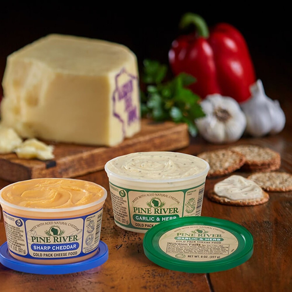 Pine River Garlic & Herb Gourmet Cheese Spread 8oz (3 Pack)