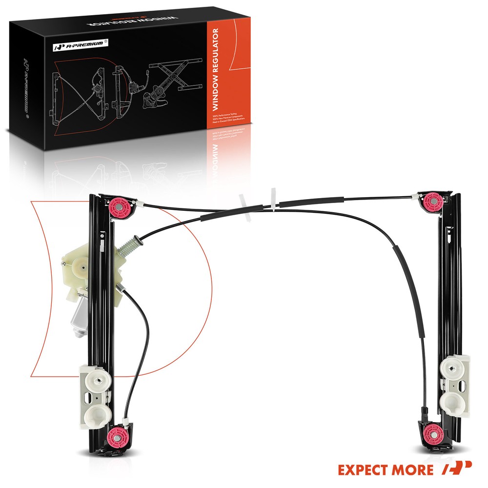 A-Premium Front Left Driver Window Regulator w/ Motor for Mini Cooper 2002-2005