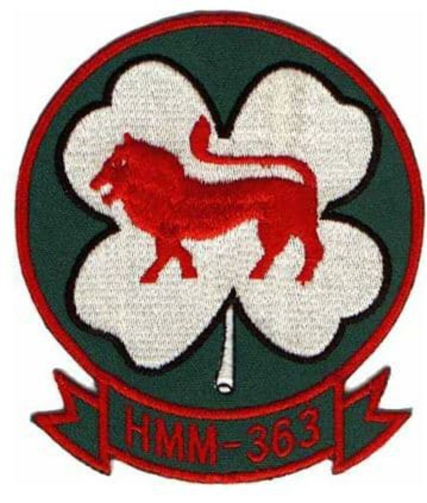 HMM-363 Lucky Red Lions Patch –Sew On