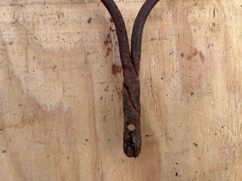 Rake Head Rusty Rustic no handle Original Vintage Primitive Metal