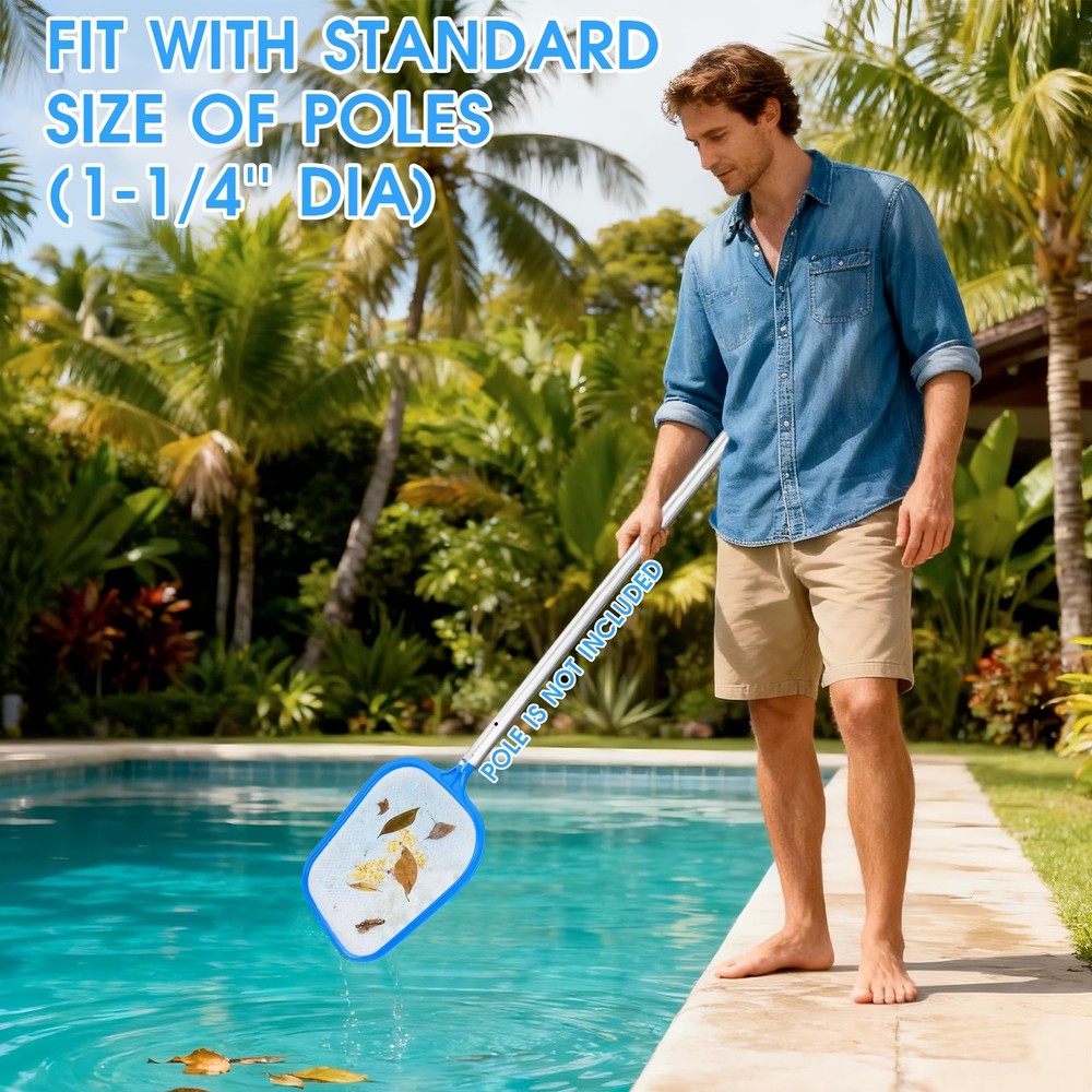 Mesh Pool Skimmer Net Diamond Netting Fits 11/4in Pole