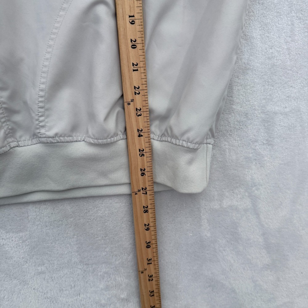 Zero Restriction Vest Mens M Cream Windbreaker Golf Pullover Logo Embroidered
