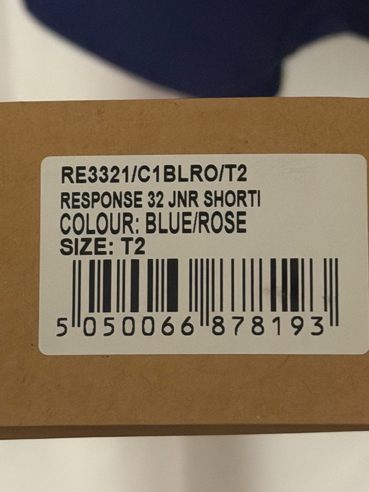 Gul Junior Response 3/2mm Back Zip Shorty Wetsuit - Blue / Rose T2