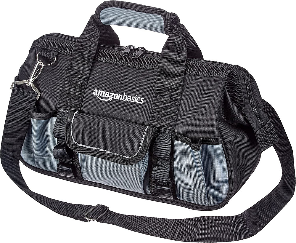 Durable Wear-Resistant Tool Storage Bag with Adjustable Shoulder Strap, Portable