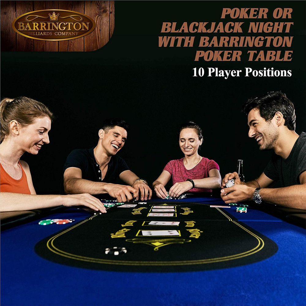 Barrington Poker Multiple Styles Folding Poker Table & Poker Table Top/Dining Ta