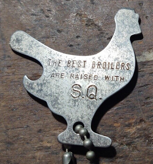 Antique Advertising Chicken Feed SQ Feeds Best Broilers