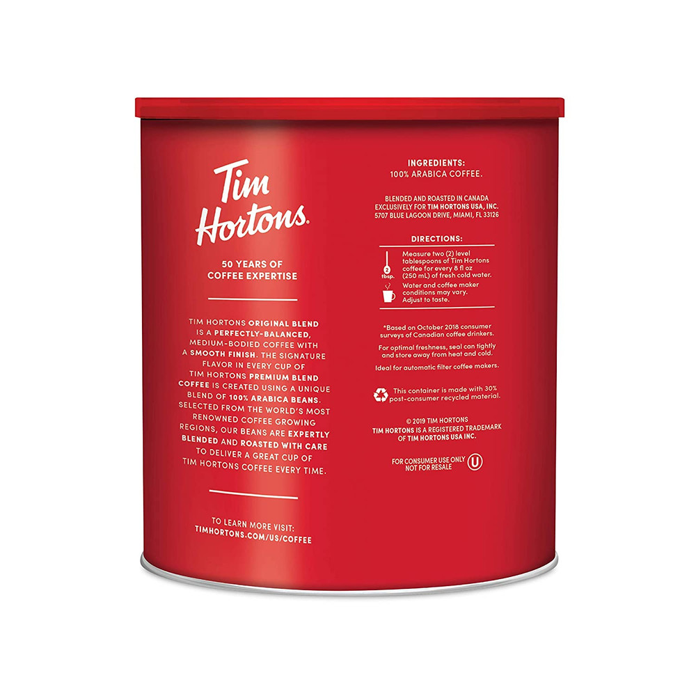 Original Blend, Medium Roast Ground Coffee, Canada’S Favorite Coffee, Made wi...