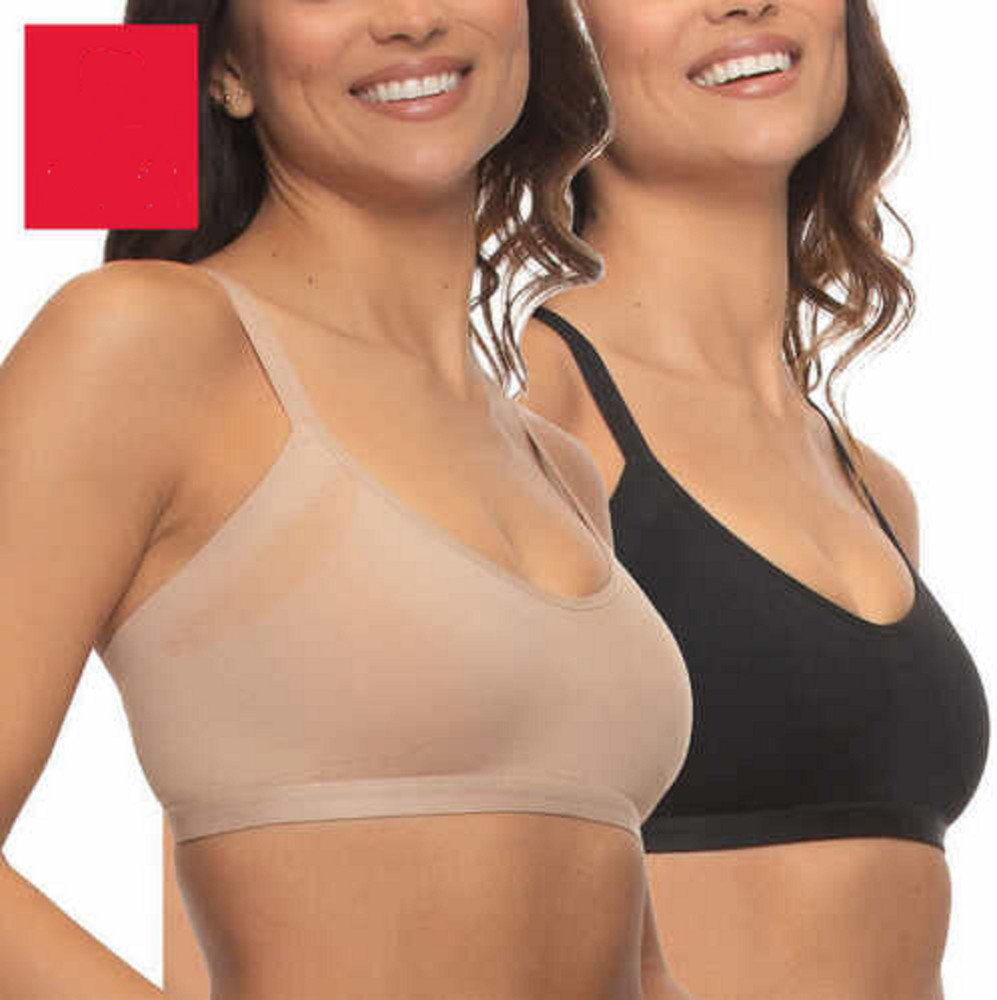 Felina Ladies' Side Smoothing Bra 2 Pack  | K31