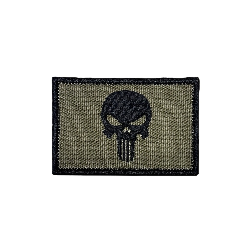 Punisher Skull Tactical Patch - Hook and Loop Morale Badge - 2X3