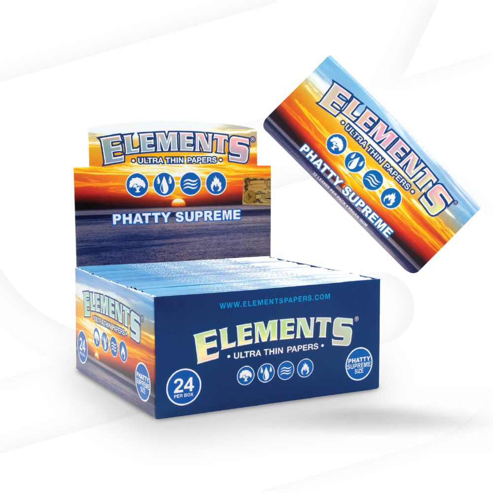 Elements Phatty Supreme Rolling Papers - 24 Packs