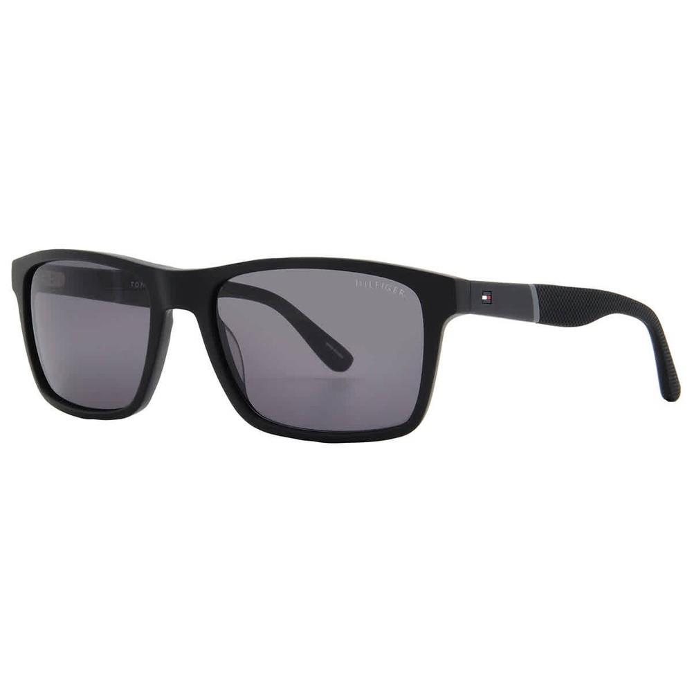 Tommy Hilfiger Grey Rectangular Men's Sunglasses TH 1405/S 0KUN/P9 56
