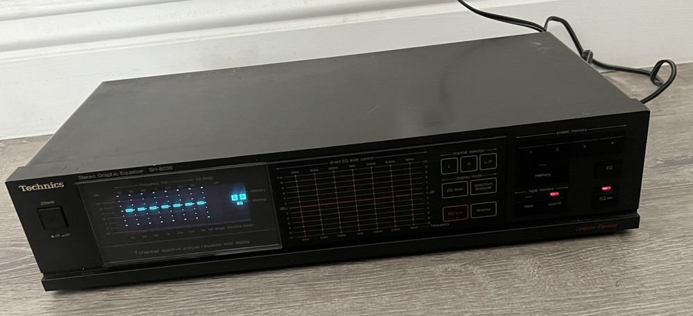 Technics SH-8036 Stereo Graphic Equalizer Vintage Stereo Component Tested Works