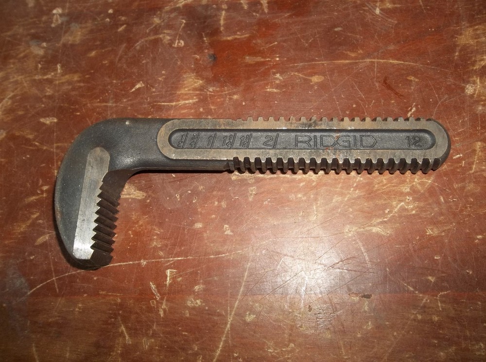 New RIDGID 12" Pipe Wrench REPLACEMENT Hook Jaw