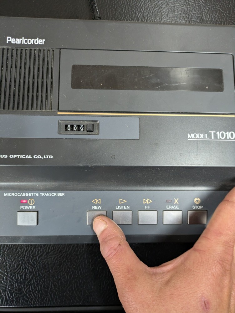 Pearlcorder Model T1010 Microcassette Transcriber