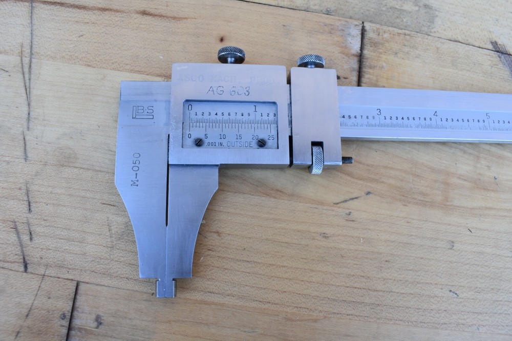 USED Brown Sharpe 14" Vernier Precision Caliper 571 WITH CASE