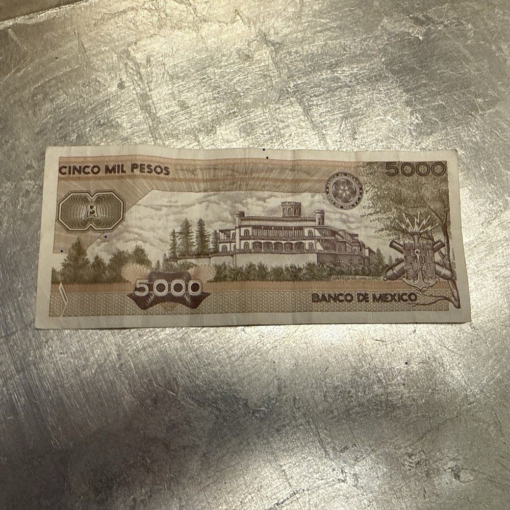 Rare 5000 Mexican Peso