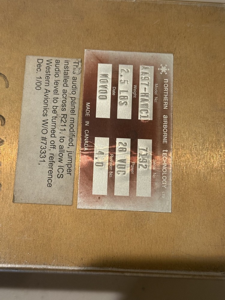 Northern Airborne Technology (NAT) AA97-HAWC1