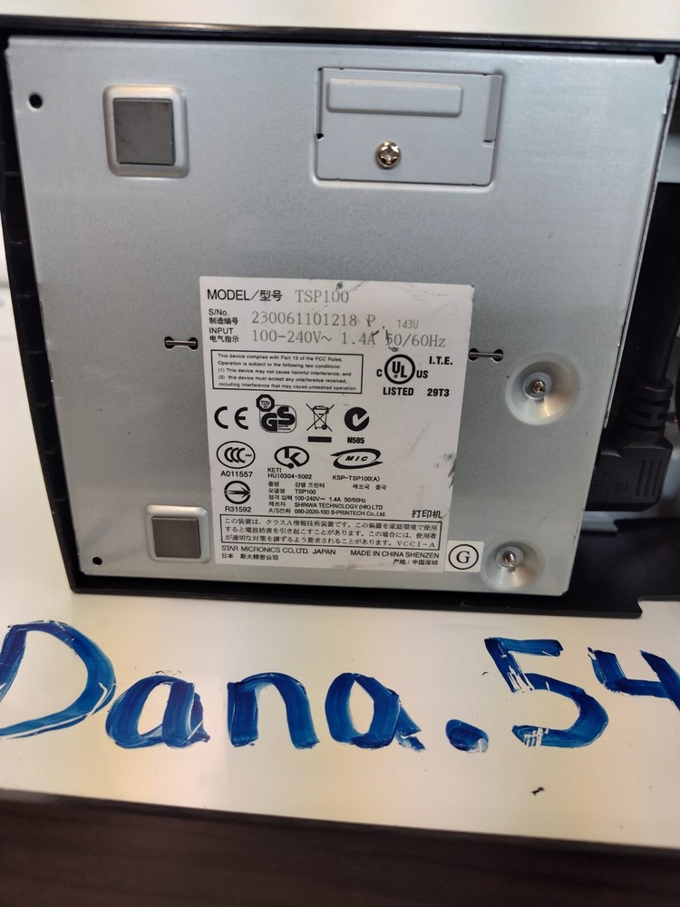 Star Micronics TSP100 Direct Thermal Monochrome Printer, USB - Gray