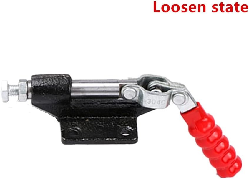 Push Pull Toggle Clamp, 500Lbs Holding Capacity 32mm Plunger 304C, Silver