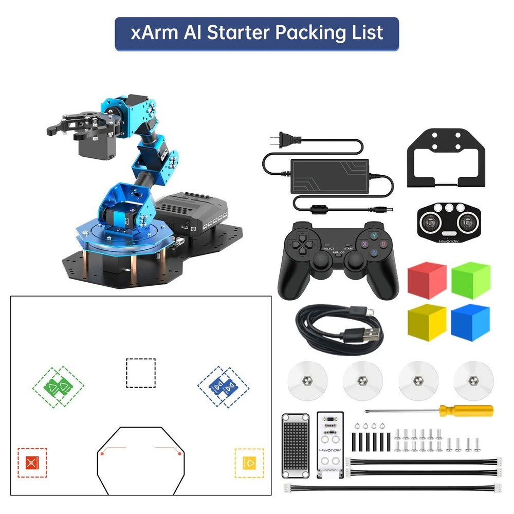 Hiwonder xArm AI 5DOF Robot Arm Supports Scratch and Python Programming DIY #sz