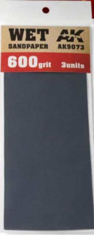 Wet Sandpaper Sheets 600 Grit (3)