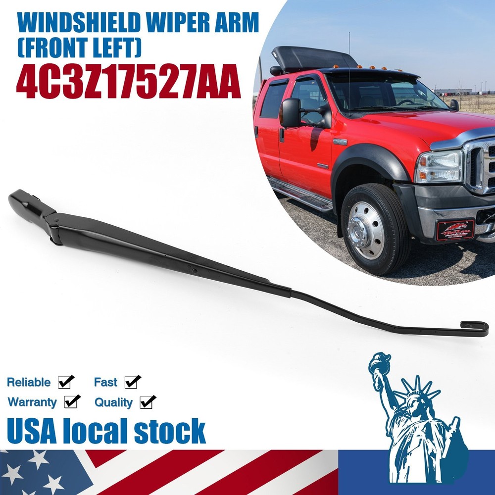 Front Windshield Wiper Arm Left For Ford 4C3Z17527-AA Driver Side Replacement