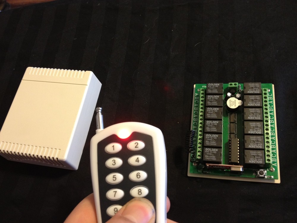 12 CH RF Wireless Remote Control Momentary/Toggle/Latch