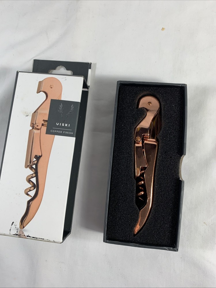 VISKI Copper Finish #4890 Corkscrew, Double Hinge Arm